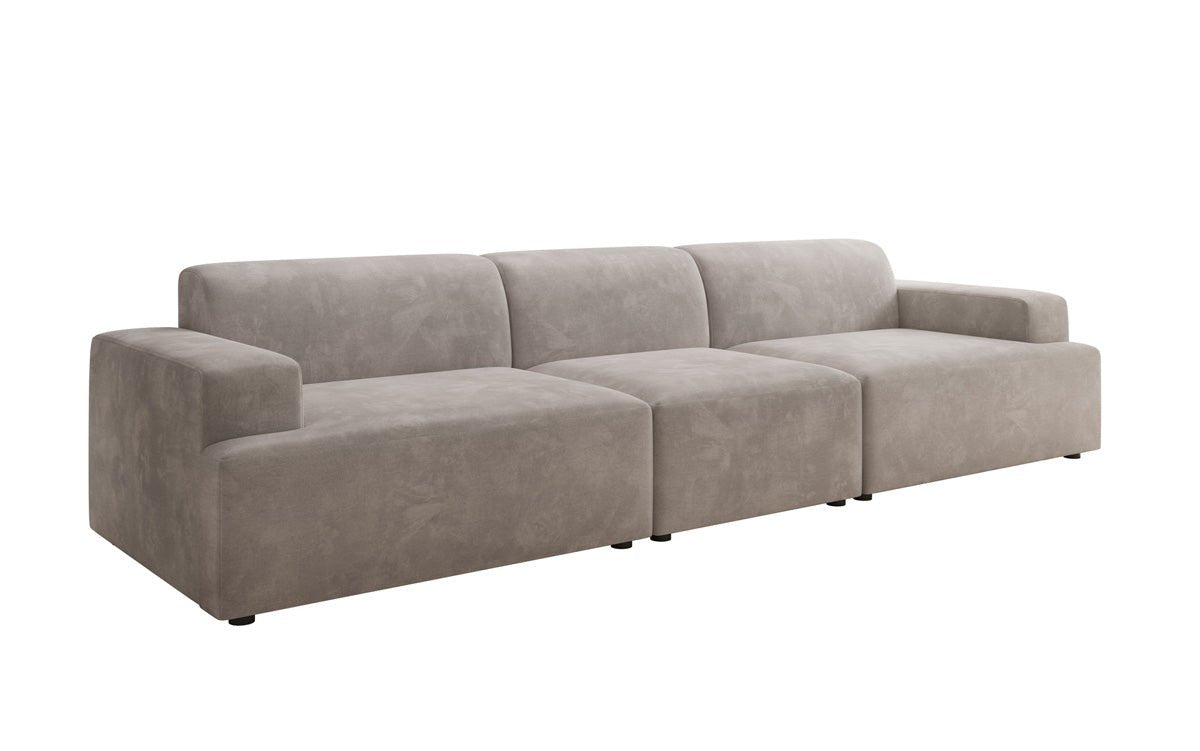 Designer Sofa Monza 3-personers XXL i Velour