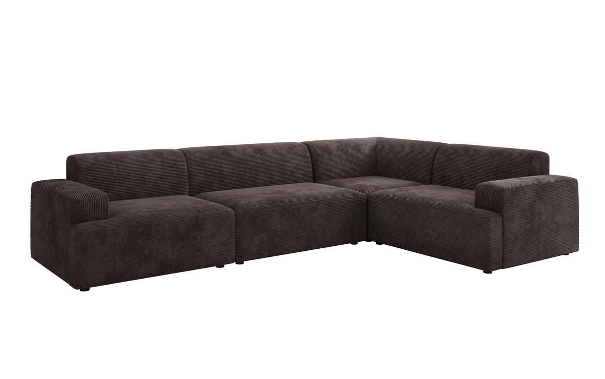 Designer Sofa Monza Wohnlandschaft L i Cordfløjl
