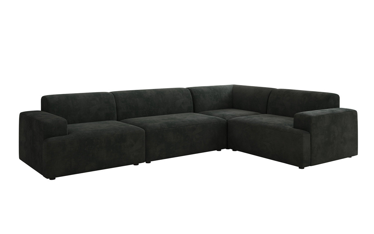 Designer Sofa Monza Wohnlandschaft L i Cordfløjl