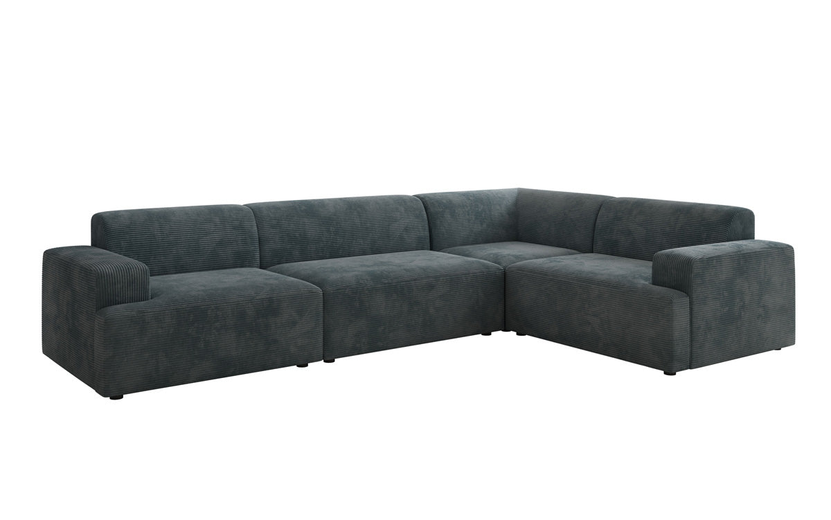 Designer Sofa Monza Wohnlandschaft L i Cordfløjl