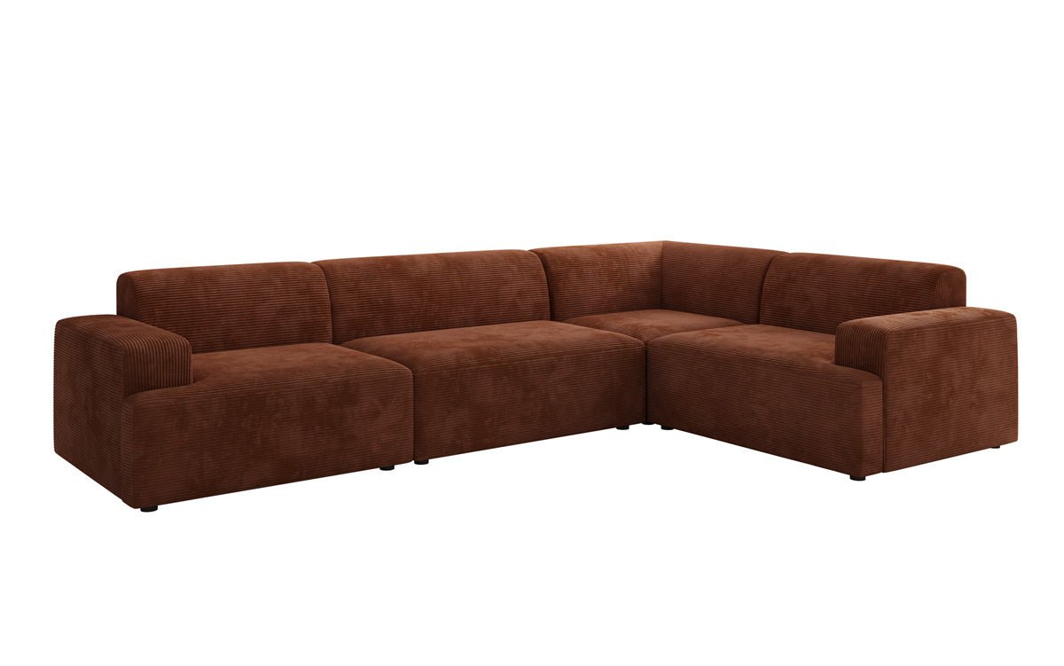 Designer Sofa Monza Wohnlandschaft L i Cordfløjl