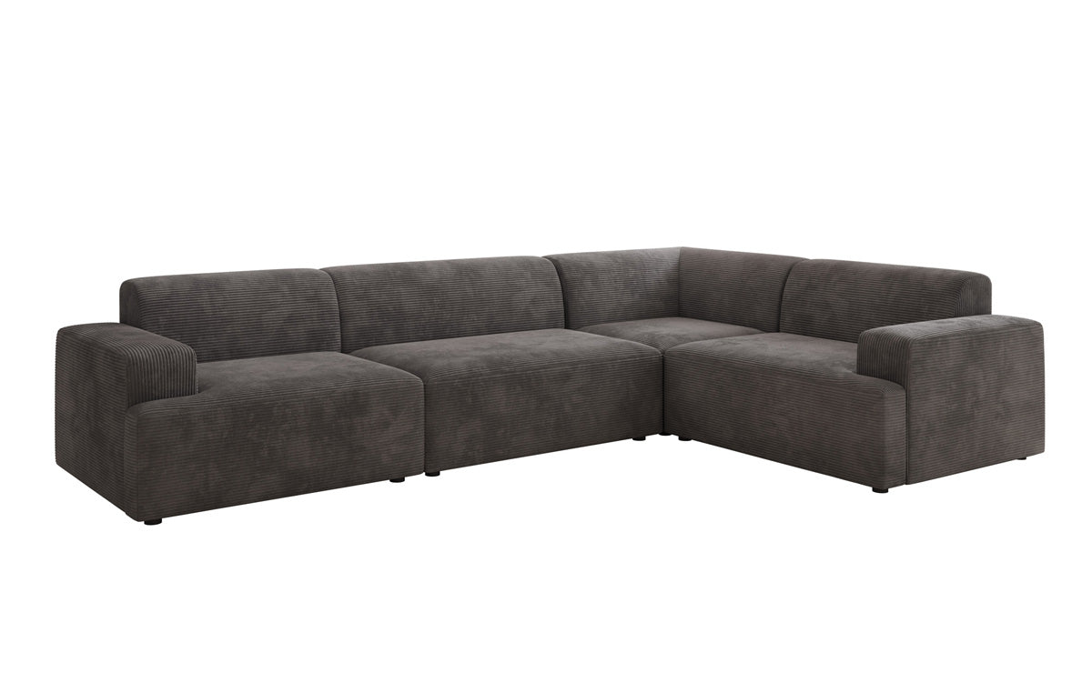 Designer Sofa Monza Wohnlandschaft L i Cordfløjl