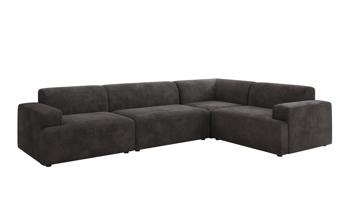 Designer Sofa Monza Wohnlandschaft L i Cordfløjl