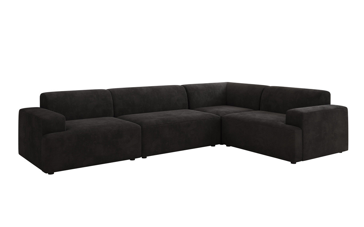 Designer Sofa Monza Wohnlandschaft L i Cordfløjl