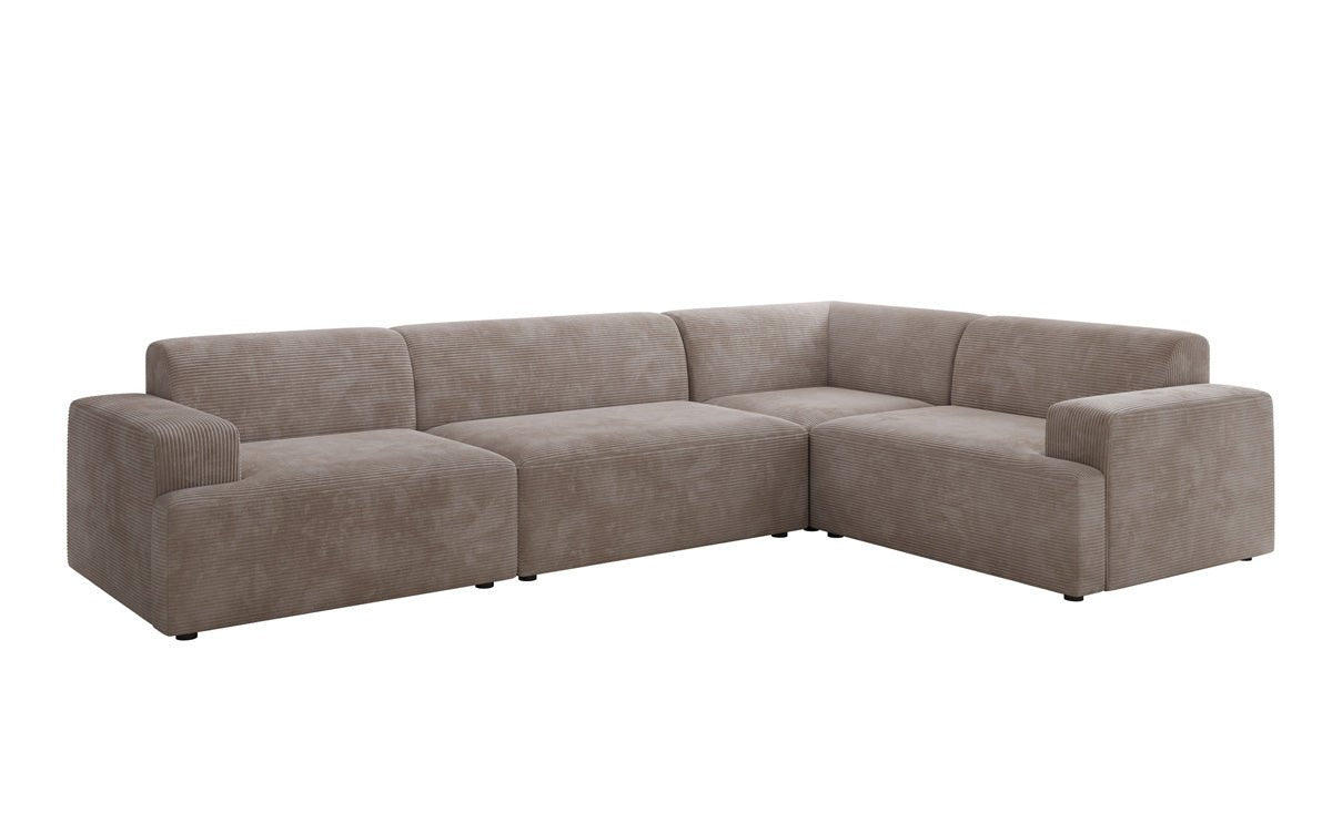 Designer Sofa Monza Wohnlandschaft L i Cordfløjl
