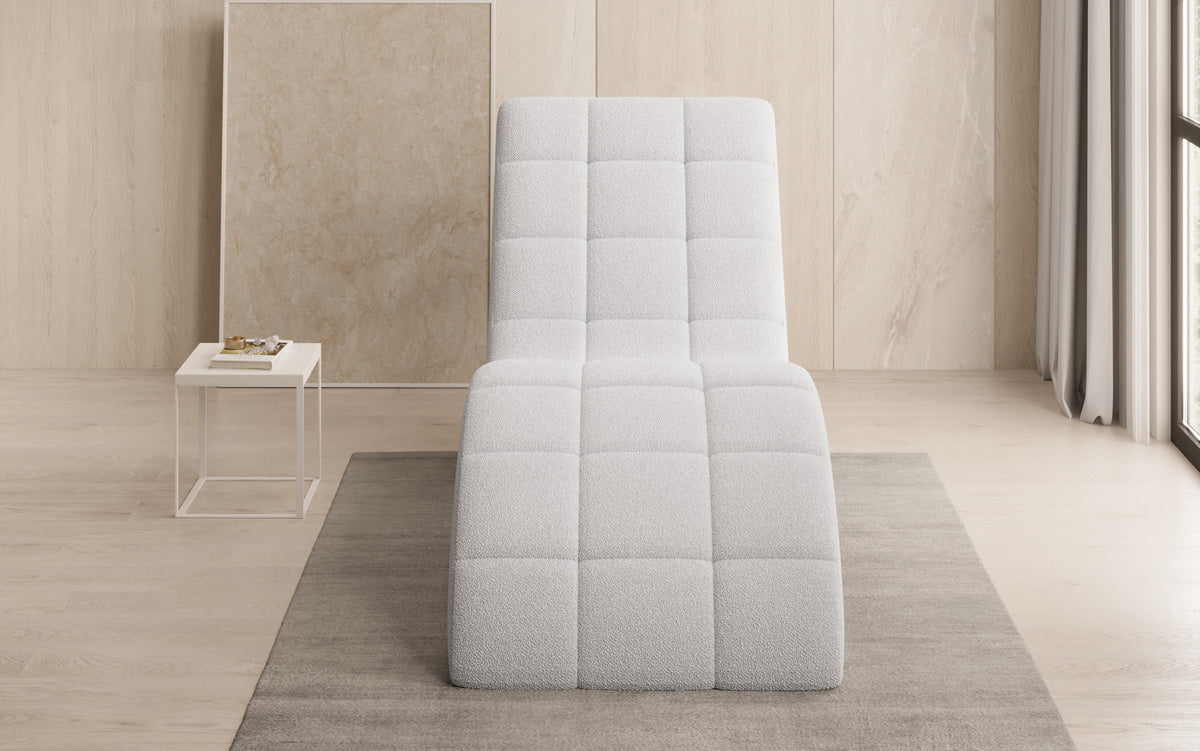 Designer afslapningsstol Nela i Bouclé