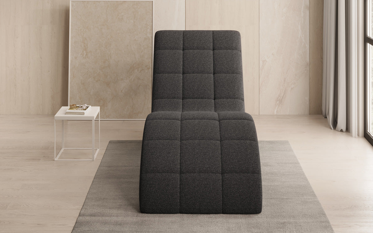 Designer afslapningsstol Nela i Bouclé