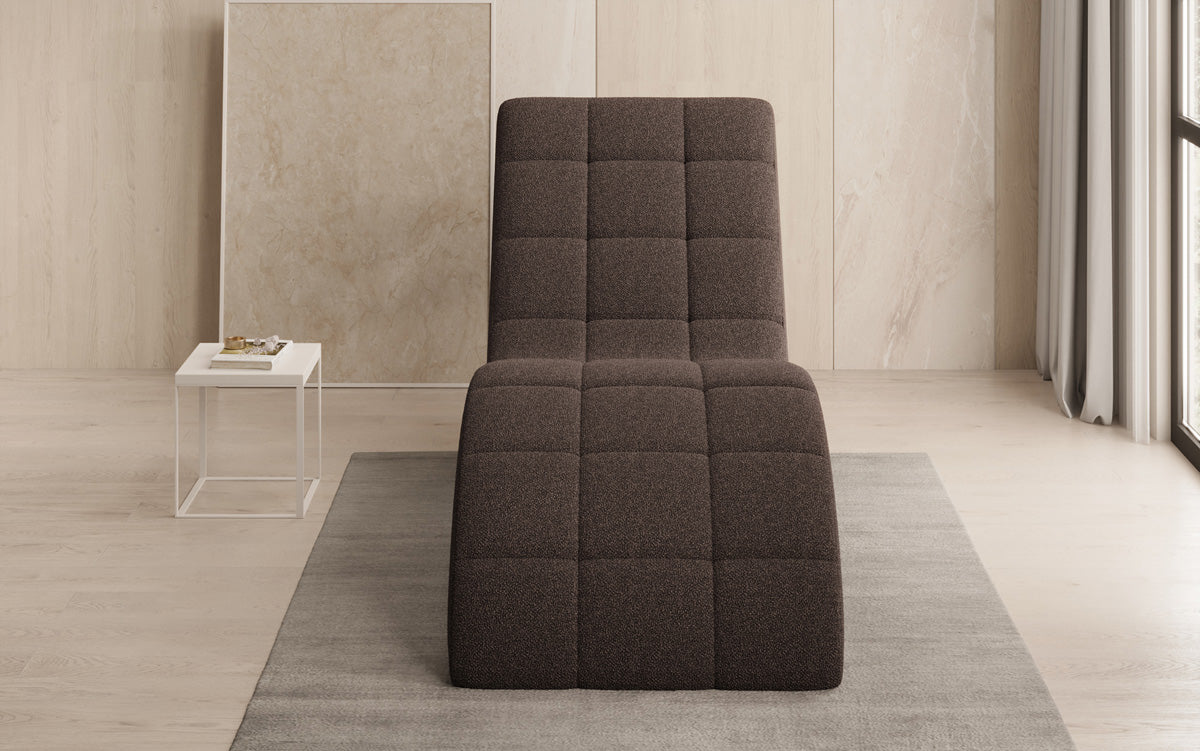 Designer afslapningsstol Nela i Bouclé