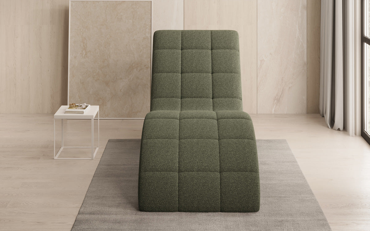 Designer afslapningsstol Nela i Bouclé
