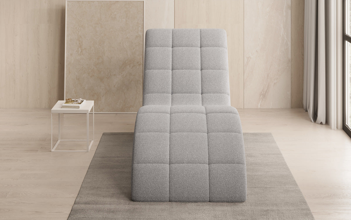 Designer afslapningsstol Nela i Bouclé