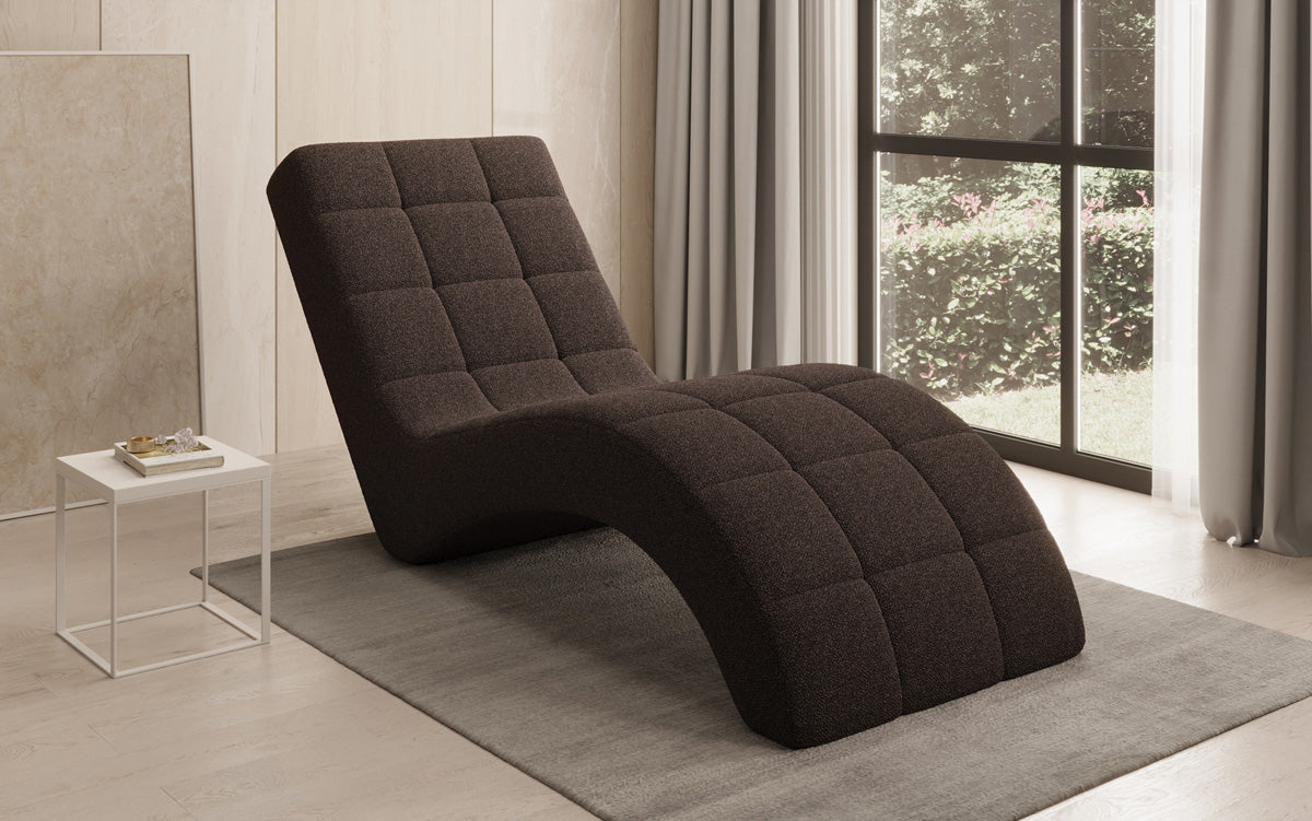Designer afslapningsstol Nela i Bouclé