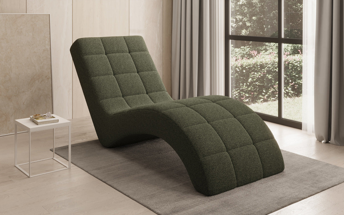 Designer afslapningsstol Nela i Bouclé