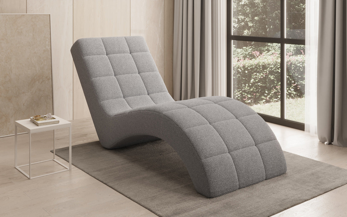 Designer afslapningsstol Nela i Bouclé