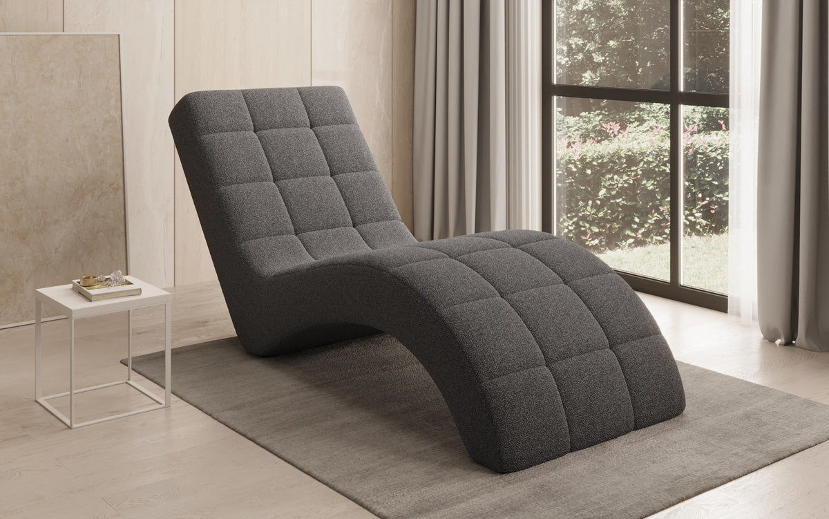 Designer afslapningsstol Nela i Bouclé