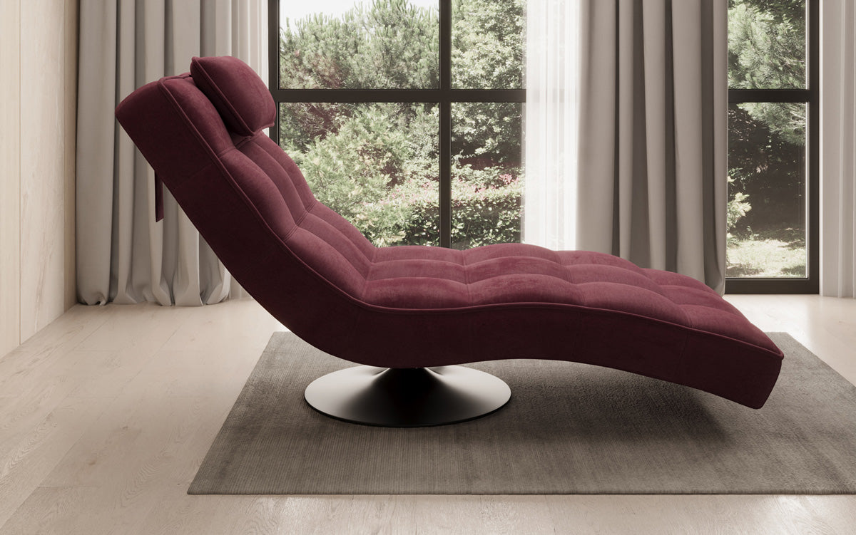 Designer afslapningsstol Livara Velour med drejefunktion