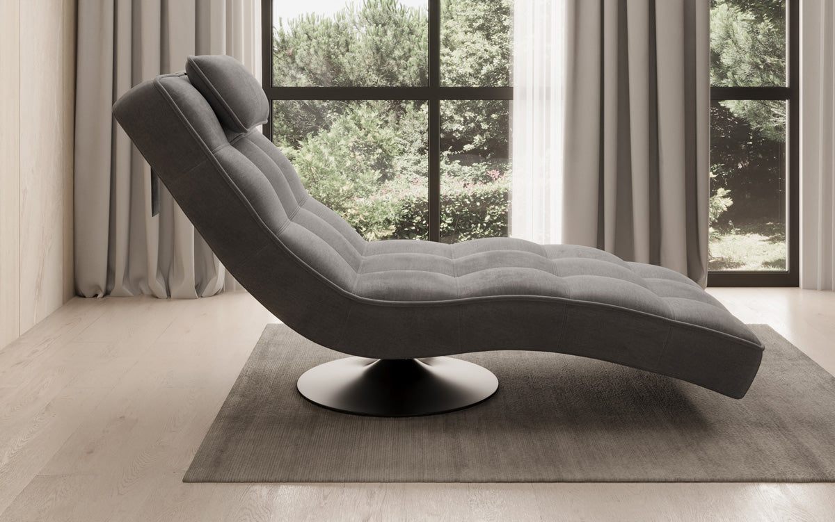 Designer afslapningsstol Livara Velour med drejefunktion