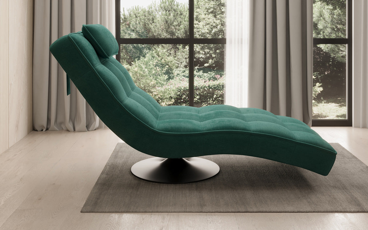 Designer afslapningsstol Livara Velour med drejefunktion