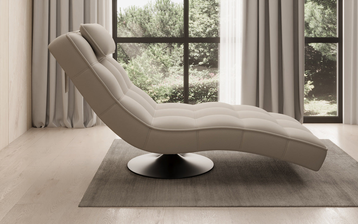 Designer Relax-Liege Livara Stof med drejefunktion