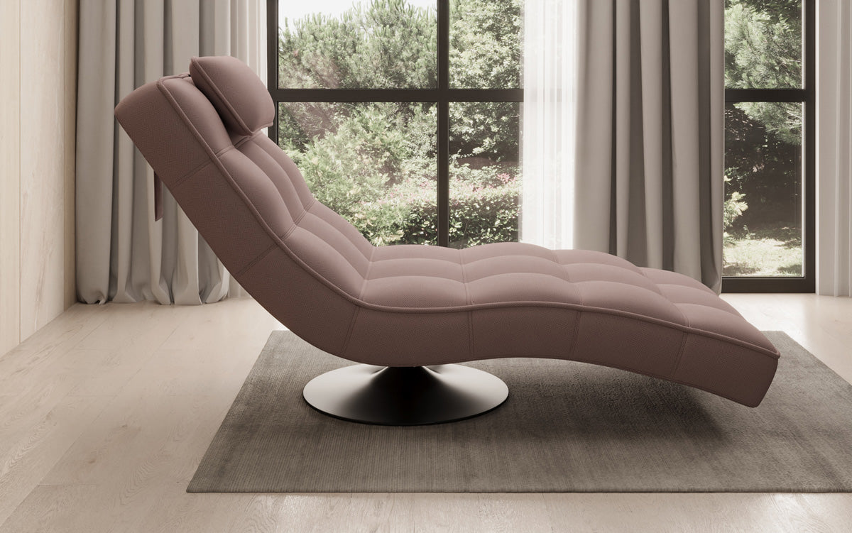 Designer Relax-Liege Livara Stof med drejefunktion