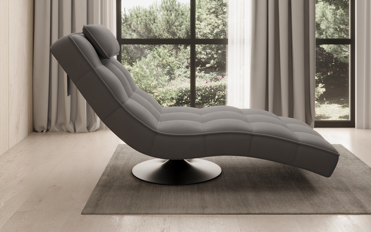 Designer Relax-Liege Livara Stof med drejefunktion
