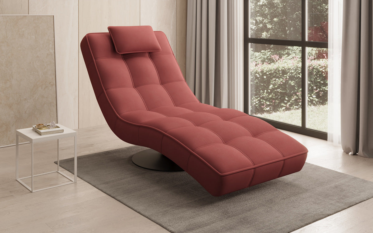 Designer Relax-Liege Livara Stof med drejefunktion