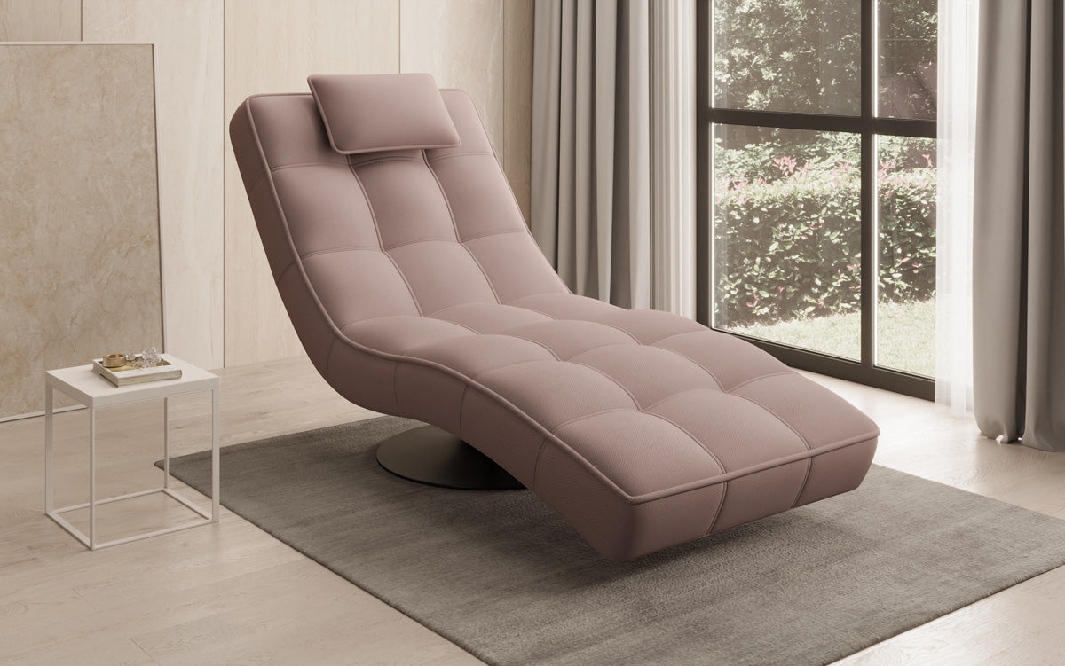 Designer Relax-Liege Livara Stof med drejefunktion