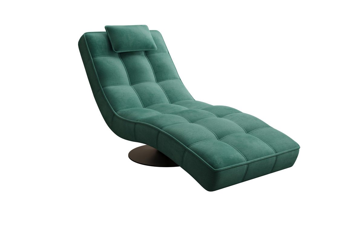 Designer afslapningsstol Livara Velour med drejefunktion