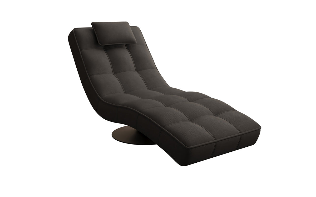 Designer Relax-Liege Livara Stof med drejefunktion