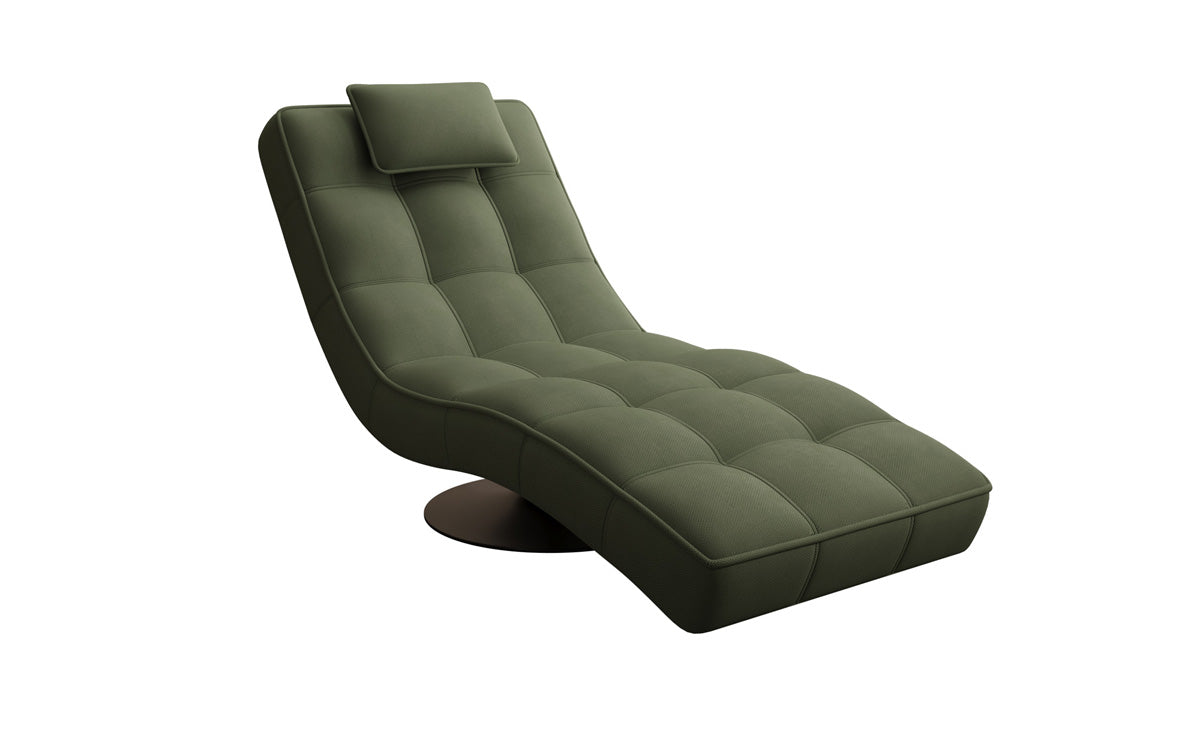 Designer Relax-Liege Livara Stof med drejefunktion