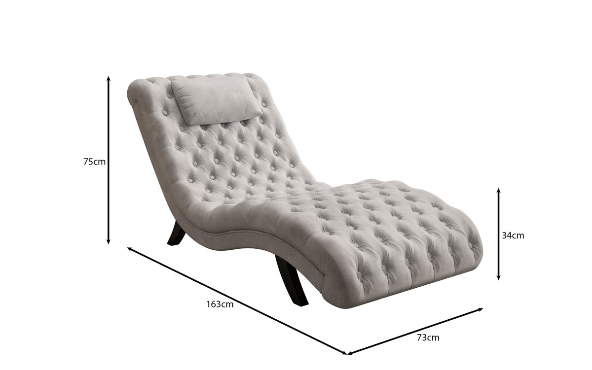 Designer Relax-Liege Elarion in Velour