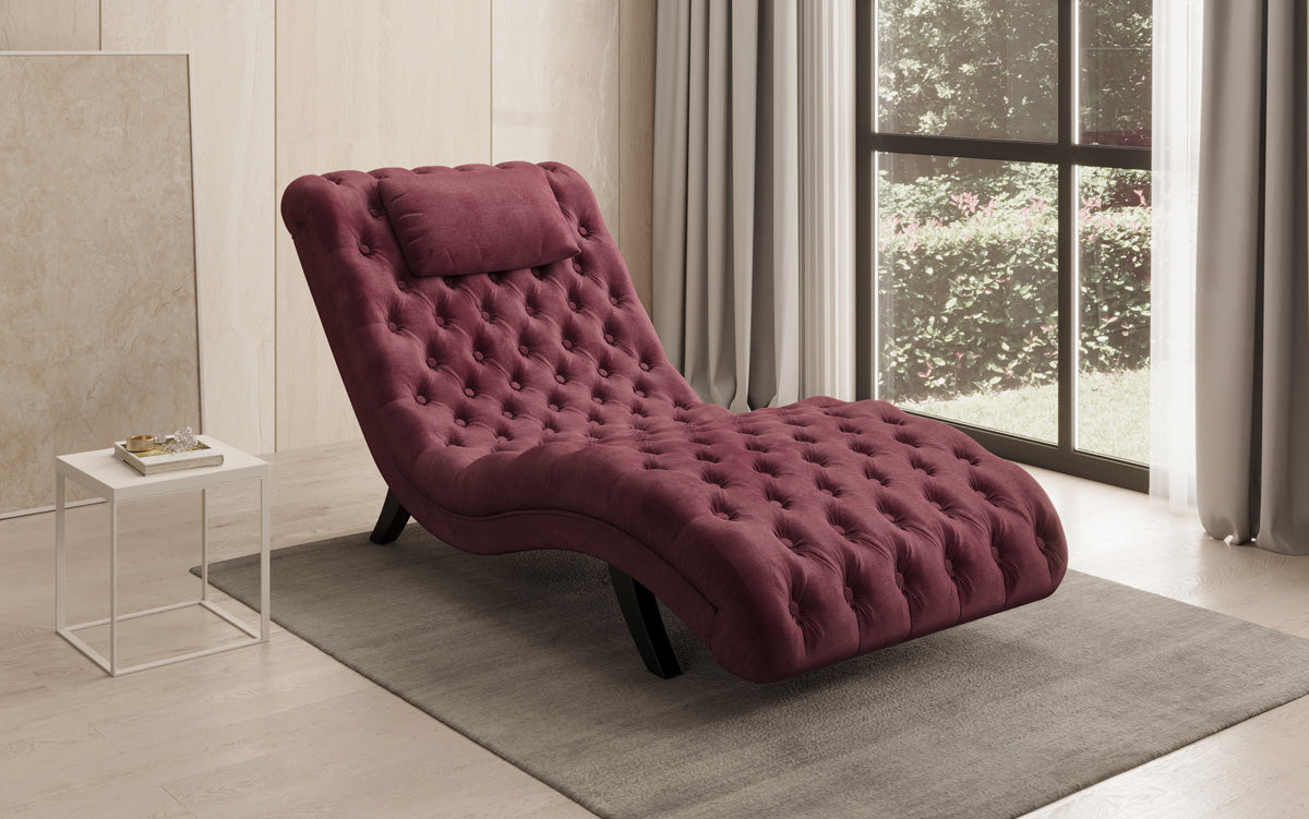 Designer Relax-Liege Elarion in Velour