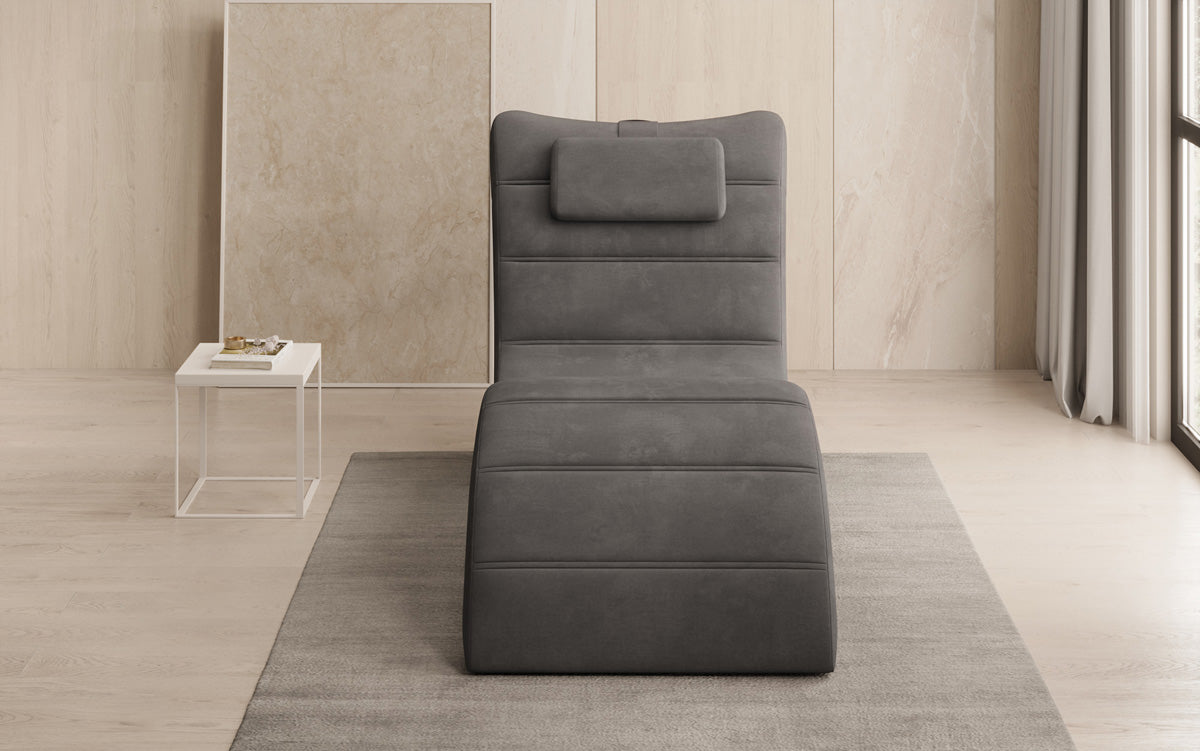Designer afslapningsstol Leon i Velour