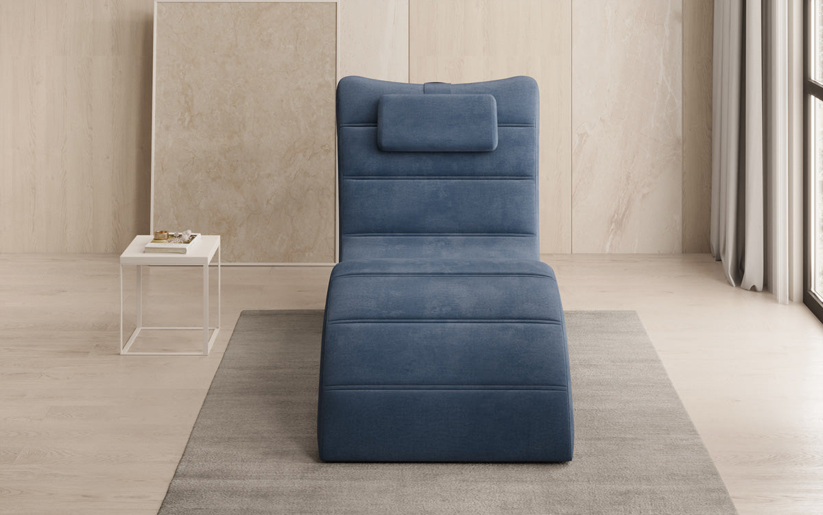 Designer afslapningsstol Leon i Velour