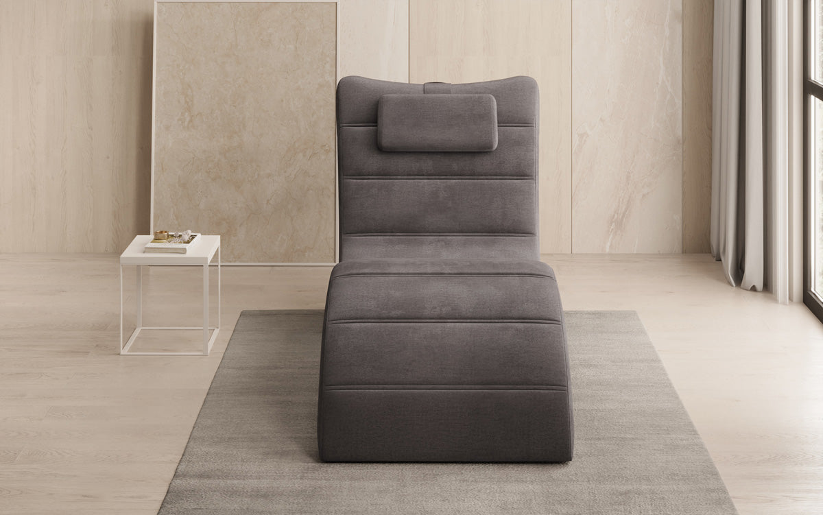 Designer afslapningsstol Leon i Velour