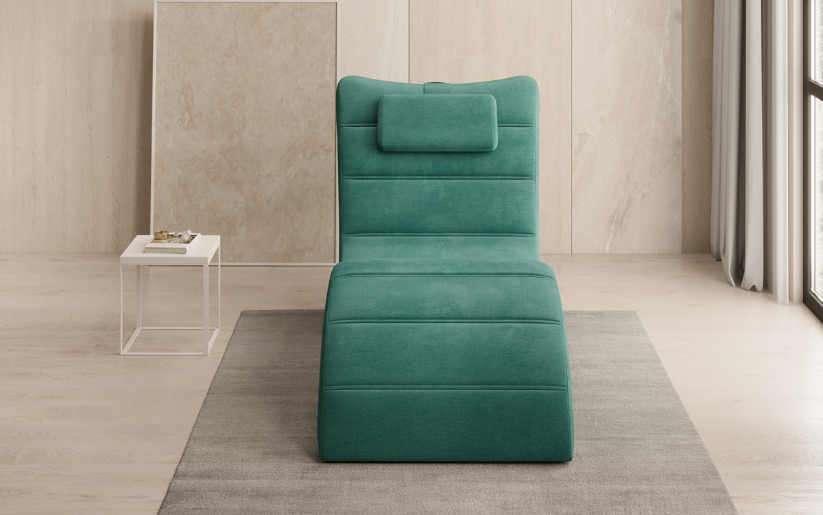 Designer afslapningsstol Leon i Velour