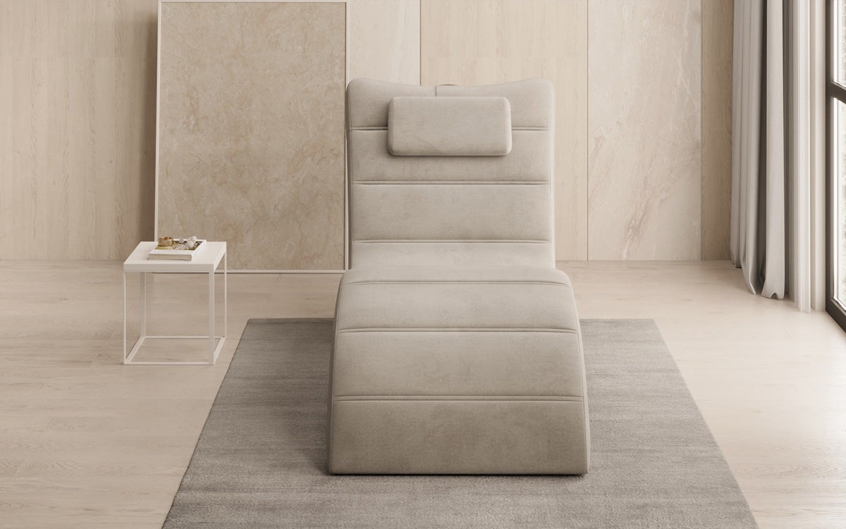 Designer afslapningsstol Leon i Velour