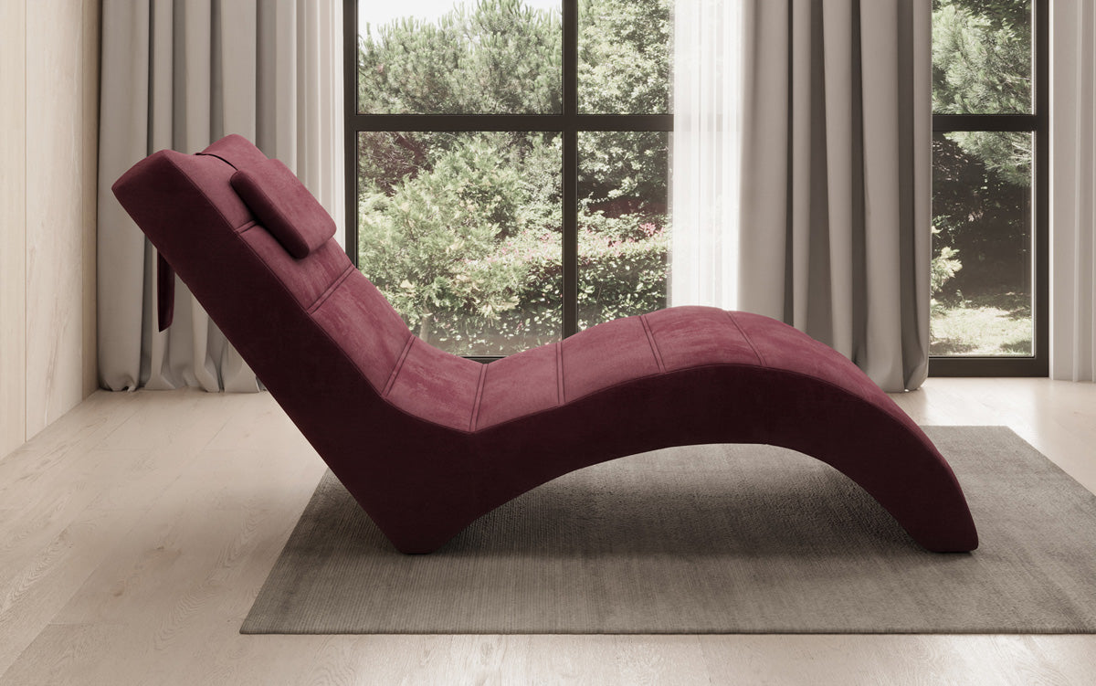 Designer afslapningsstol Leon i Velour