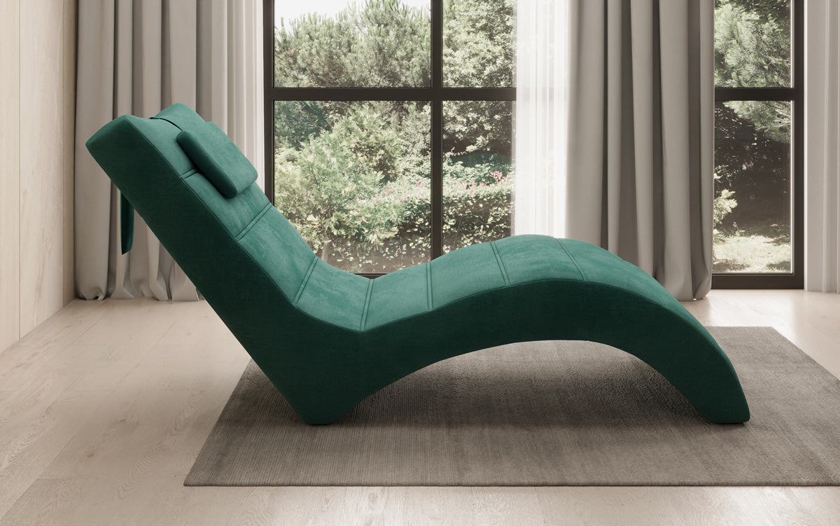 Designer afslapningsstol Leon i Velour