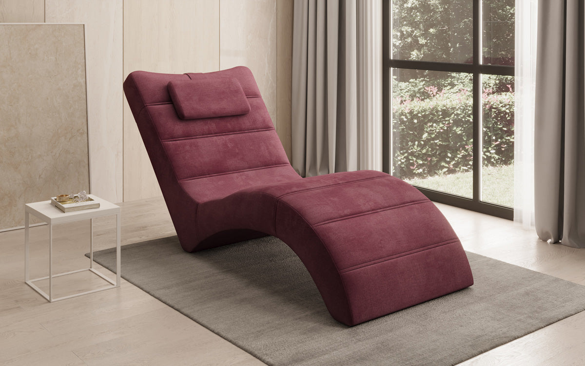 Designer afslapningsstol Leon i Velour