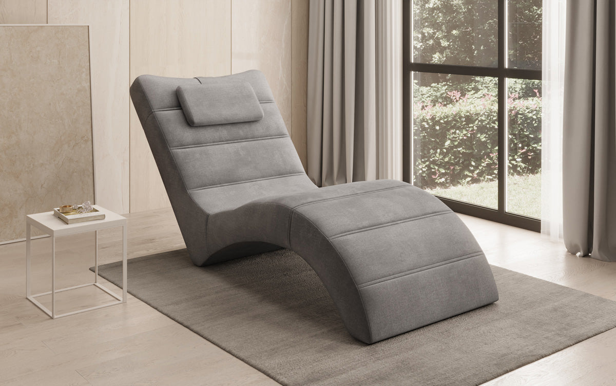 Designer afslapningsstol Leon i Velour