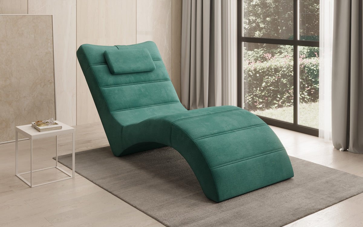 Designer afslapningsstol Leon i Velour