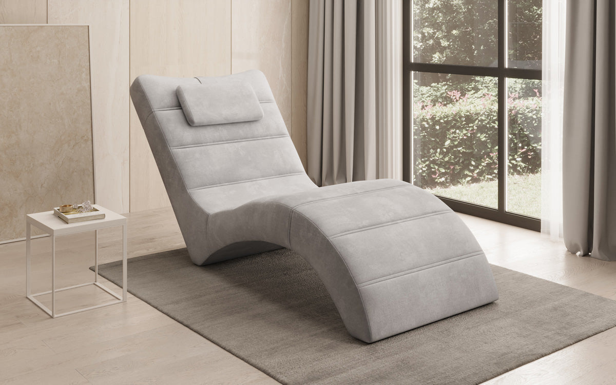 Designer afslapningsstol Leon i Velour