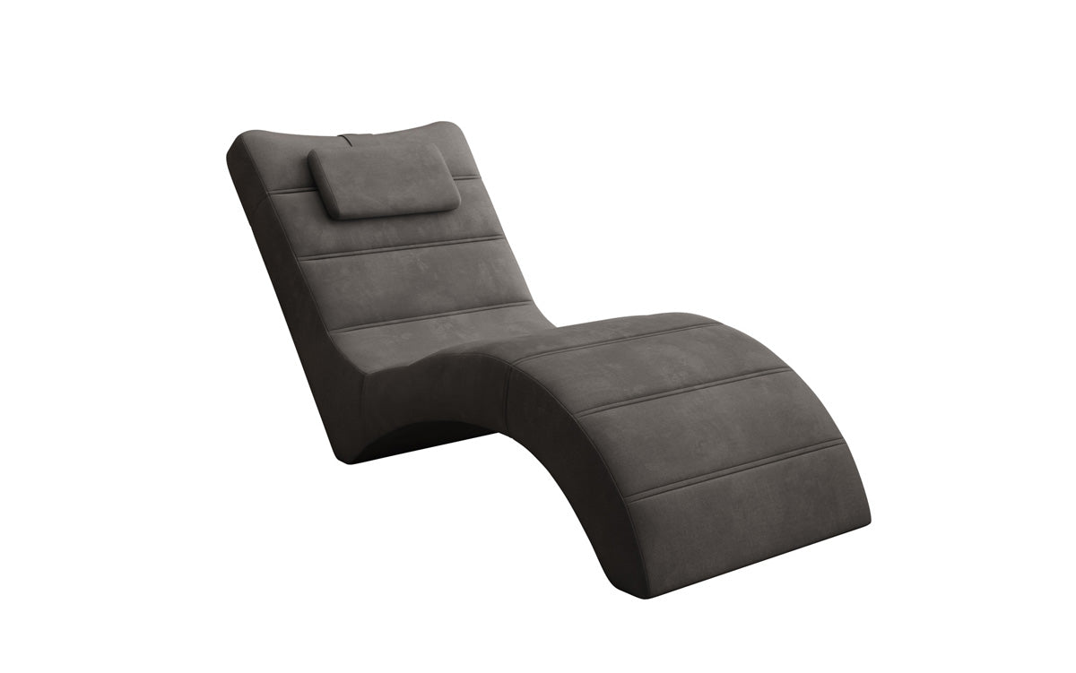 Designer afslapningsstol Leon i Velour