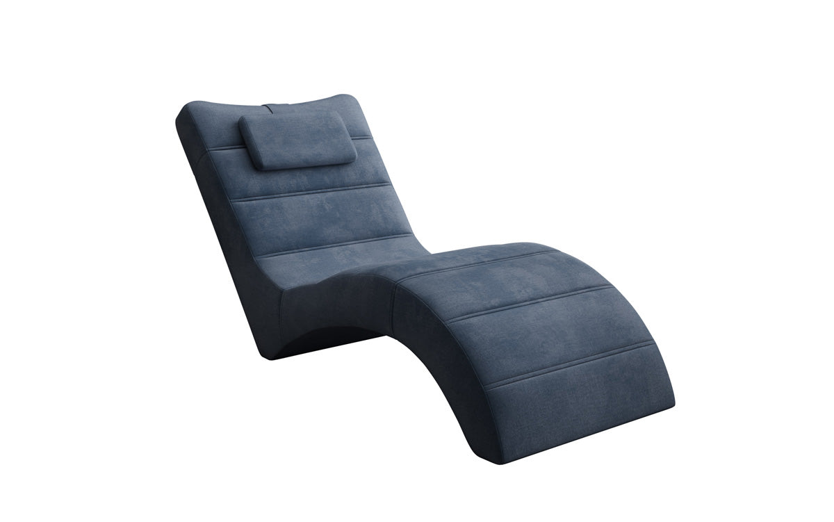 Designer afslapningsstol Leon i Velour