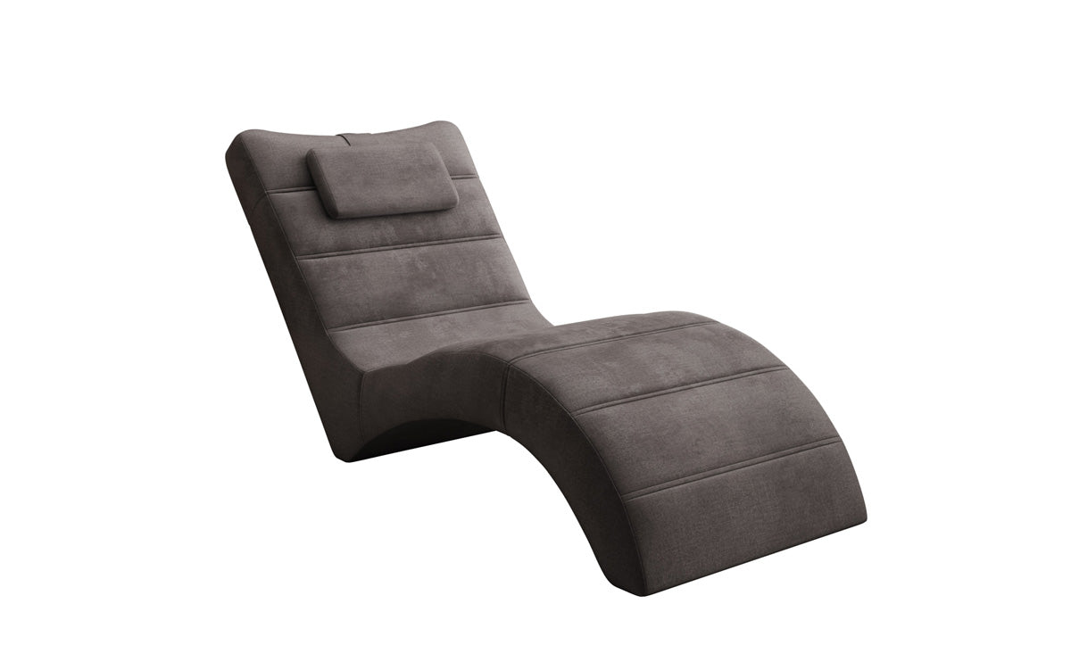 Designer afslapningsstol Leon i Velour