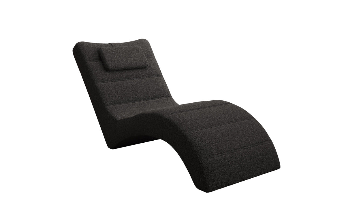 Designer afslapningsstol Leon i Bouclé