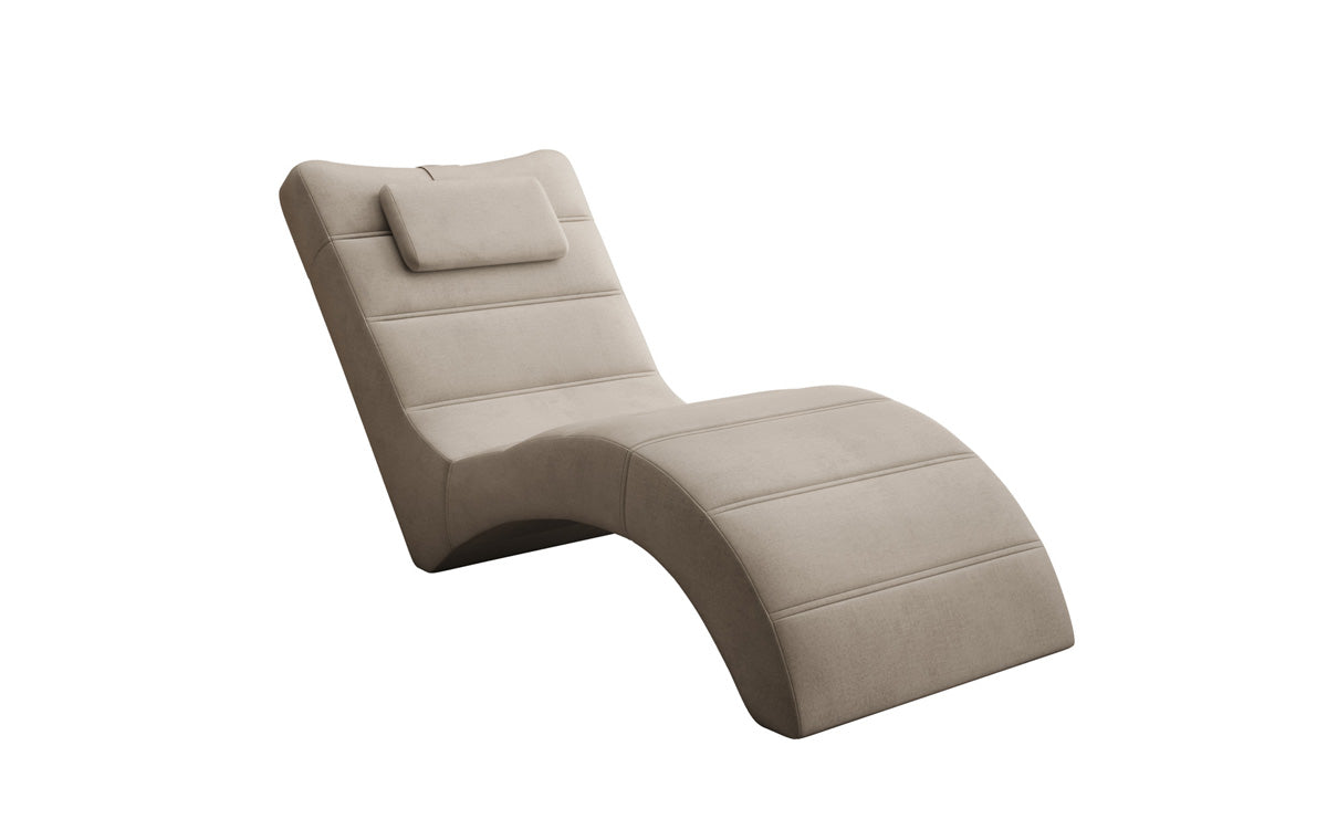 Designer afslapningsstol Leon i Velour