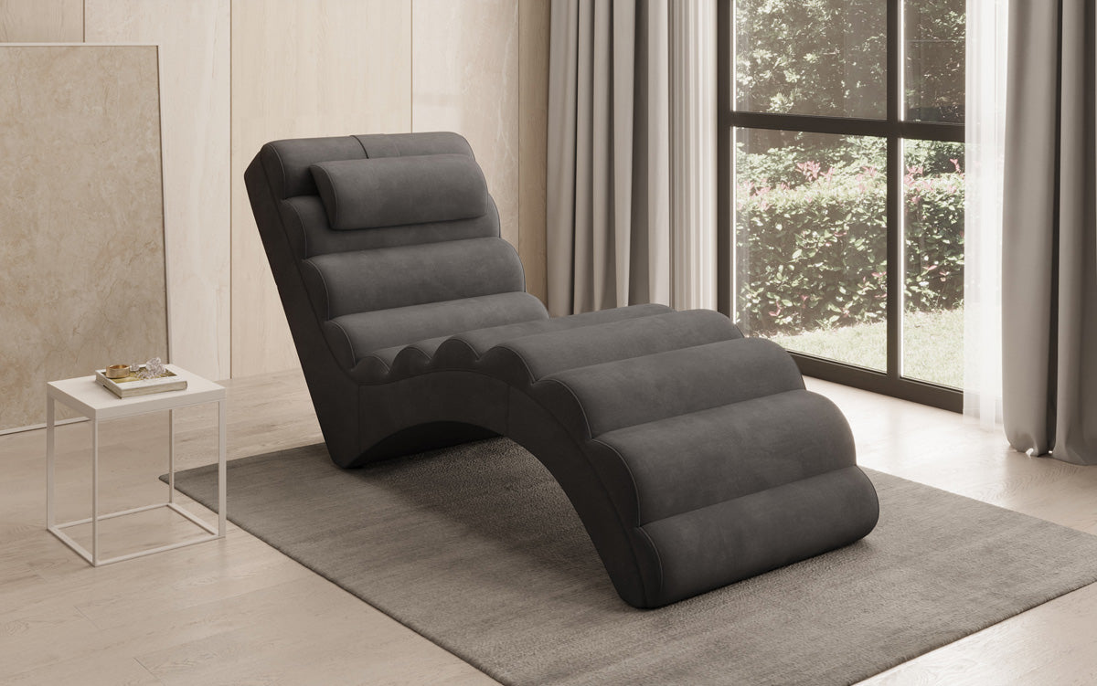 Designer afslapningsstol Malina i Velour