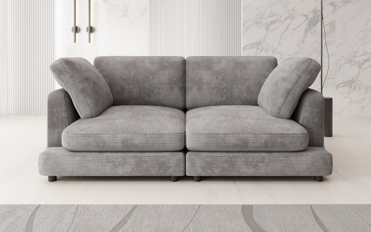 Designer 2 Sitzer Sofa Thalessa in Cord