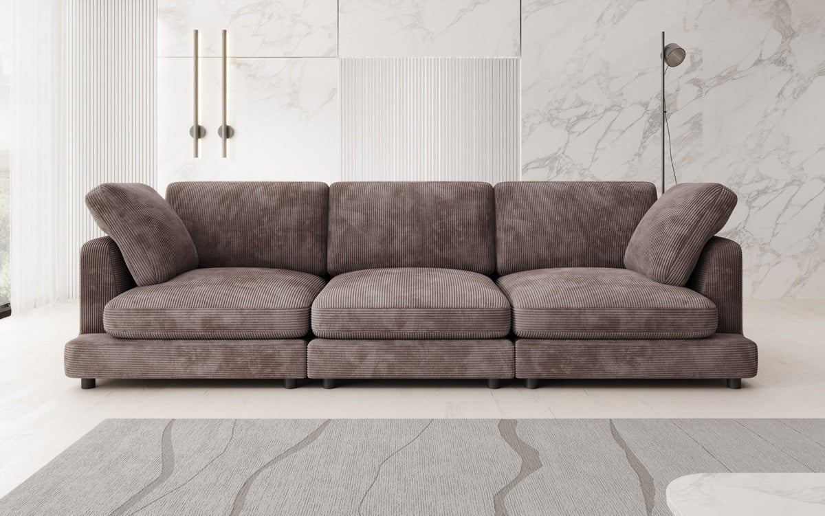 Designer 3-personers sofa Thalessa i Cordfløjl